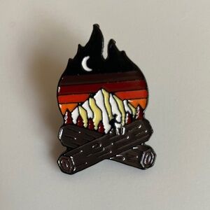 Mountain Campfire Enamel Pin
